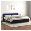 Image de Boxspring met matras en LED fluweel zwart 200x200 cm3134425
