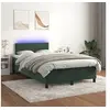 Image de Boxspring met matras en LED fluweel donkergroen 120x200 cm3134456