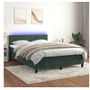 Image de Boxspring met matras en LED fluweel donkergroen 140x200 cm3134468