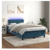 Image de Boxspring met matras en LED fluweel donkerblauw 120x200 cm3134577