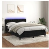 Image de Boxspring met matras en LED fluweel zwart 140x190 cm3134581
