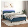 Image de Boxspring met matras en LED fluweel donkerblauw 140x200 cm3134589