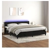 Image de Boxspring met matras en LED fluweel zwart 200x200 cm3134605