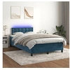 Image de Boxspring met matras en LED fluweel donkerblauw 120x200 cm3134637