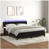 Image de Boxspring met matras en LED fluweel zwart 180x200 cm3134659