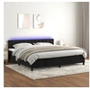 Image de Boxspring met matras en LED fluweel zwart 200x200 cm3134665