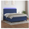 Image de Boxspring met matras en LED stof blauw 160x200 cm3134731