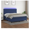 Image de Boxspring met matras en LED stof blauw 160x200 cm3135051