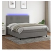 Image de Boxspring met matras en LED stof donkergrijs 180x200 cm3135054