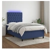 Image de Boxspring met matras en LED stof blauw 120x200 cm3135107