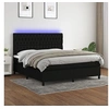 Image de Boxspring met matras en LED stof zwart 160x200 cm3135127