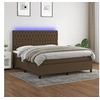 Image de Boxspring met matras en LED stof donkerbruin 180x200 cm3135136