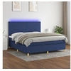Image de Boxspring met matras en LED stof blauw 160x200 cm3135291