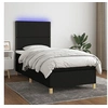 Image de Boxspring met matras en LED stof zwart 100x200 cm3135335