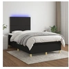 Image de Boxspring met matras en LED stof zwart 120x200 cm3135343