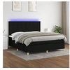 Image de Boxspring met matras en LED stof zwart 180x200 cm3135455