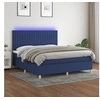 Image de Boxspring met matras en LED stof blauw 160x200 cm3135611