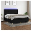 Image de Boxspring met matras en LED stof zwart 180x200 cm3135615