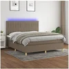 Image de Boxspring met matras en LED stof taupe 180x200 cm3135617