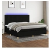 Image de Boxspring met matras en LED stof zwart 200x200 cm3135623