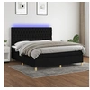 Image de Boxspring met matras en LED stof zwart 160x200 cm3135687