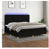 Image de Boxspring met matras en LED stof zwart 200x200 cm3135703