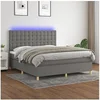 Image de Boxspring met matras en LED stof donkergrijs 160x200 cm3135766