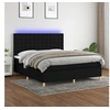 Image de Boxspring met matras en LED stof zwart 180x200 cm3135775