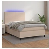 Image de Boxspring met matras en LED kunstleer cappuccinokleur 140x190cm3135824