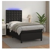 Image de Boxspring met matras en LED kunstleer zwart 90x190 cm3135915