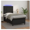 Image de Boxspring met matras en LED kunstleer zwart 100x200 cm3135927