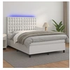 Image de Boxspring met matras en LED kunstleer zwart 140x190 cm3135940