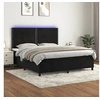 Image de Boxspring met matras en LED fluweel zwart 160x200 cm3136073