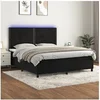 Image de Boxspring met matras en LED fluweel zwart 180x200 cm3136079