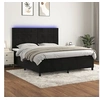 Image de Boxspring met matras en LED fluweel zwart 180x200 cm3136139