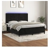 Image de Boxspring met matras en LED fluweel zwart 180x200 cm3136259