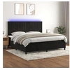 Image de Boxspring met matras en LED fluweel zwart 200x200 cm3136265