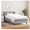 Image de Boxspring met matras stof lichtgrijs 100x200 cm3126061