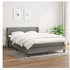 Image de Boxspring met matras stof donkergrijs 140x200 cm3126086
