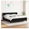 Image de Boxspring met matras stof zwart 180x200 cm3126103