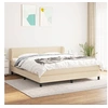 Image de Boxspring met matras stof cràmekleurig 180x200 cm3126106