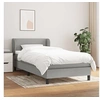Image de Boxspring met matras stof lichtgrijs 100x200 cm3126141