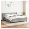 Image de Boxspring met matras stof lichtgrijs 180x200 cm3126181