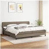 Image de Boxspring met matras stof taupe 200x200 cm3126193