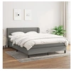 Image de Boxspring met matras stof donkergrijs 140x190 cm3126318