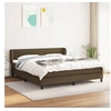 Image de Boxspring met matras stof donkerbruin 160x200 cm3126336