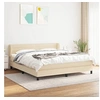 Image de Boxspring met matras stof cràmekleurig 160x200 cm3126338