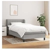 Image de Boxspring met matras stof lichtgrijs 90x190 cm3126365