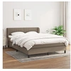 Image de Boxspring met matras stof taupe 140x190 cm3126401
