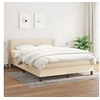 Image de Boxspring met matras stof cràmekleurig 140x200 cm3126410